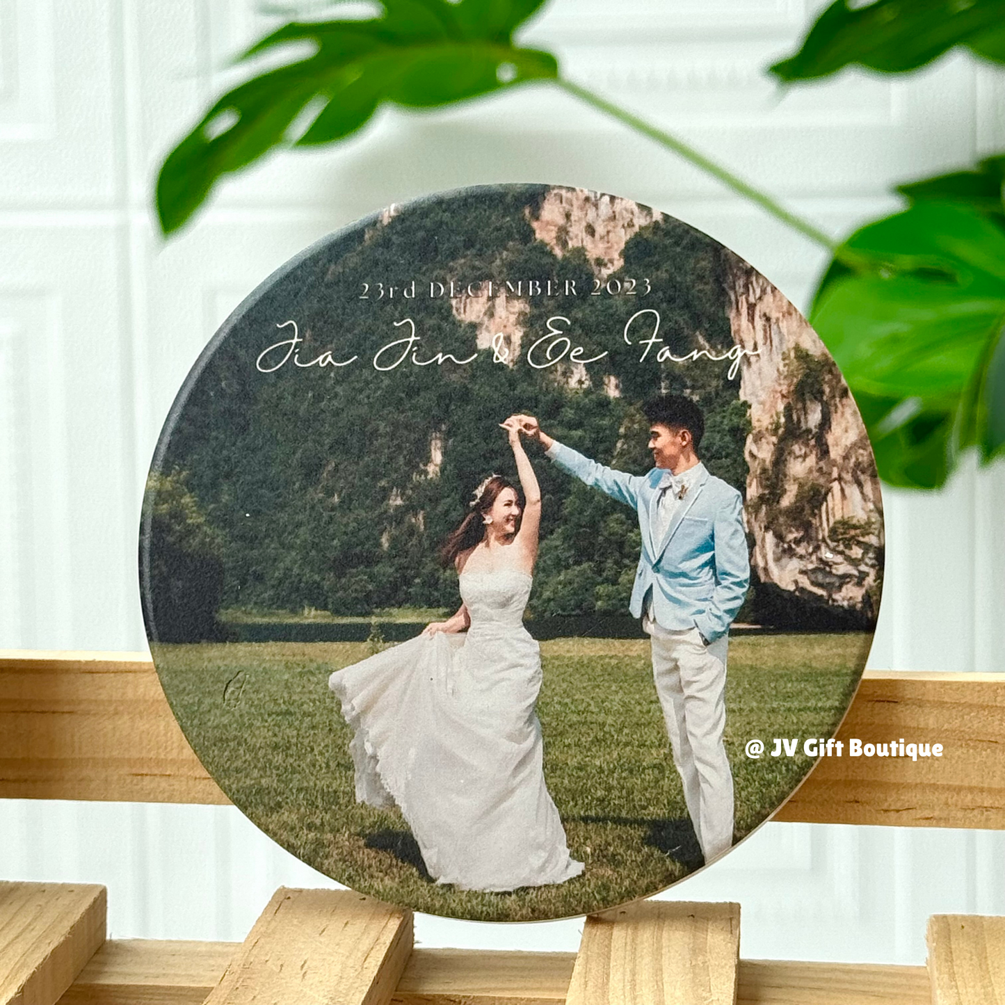 Eternal Love Coaster (with wedding photo)