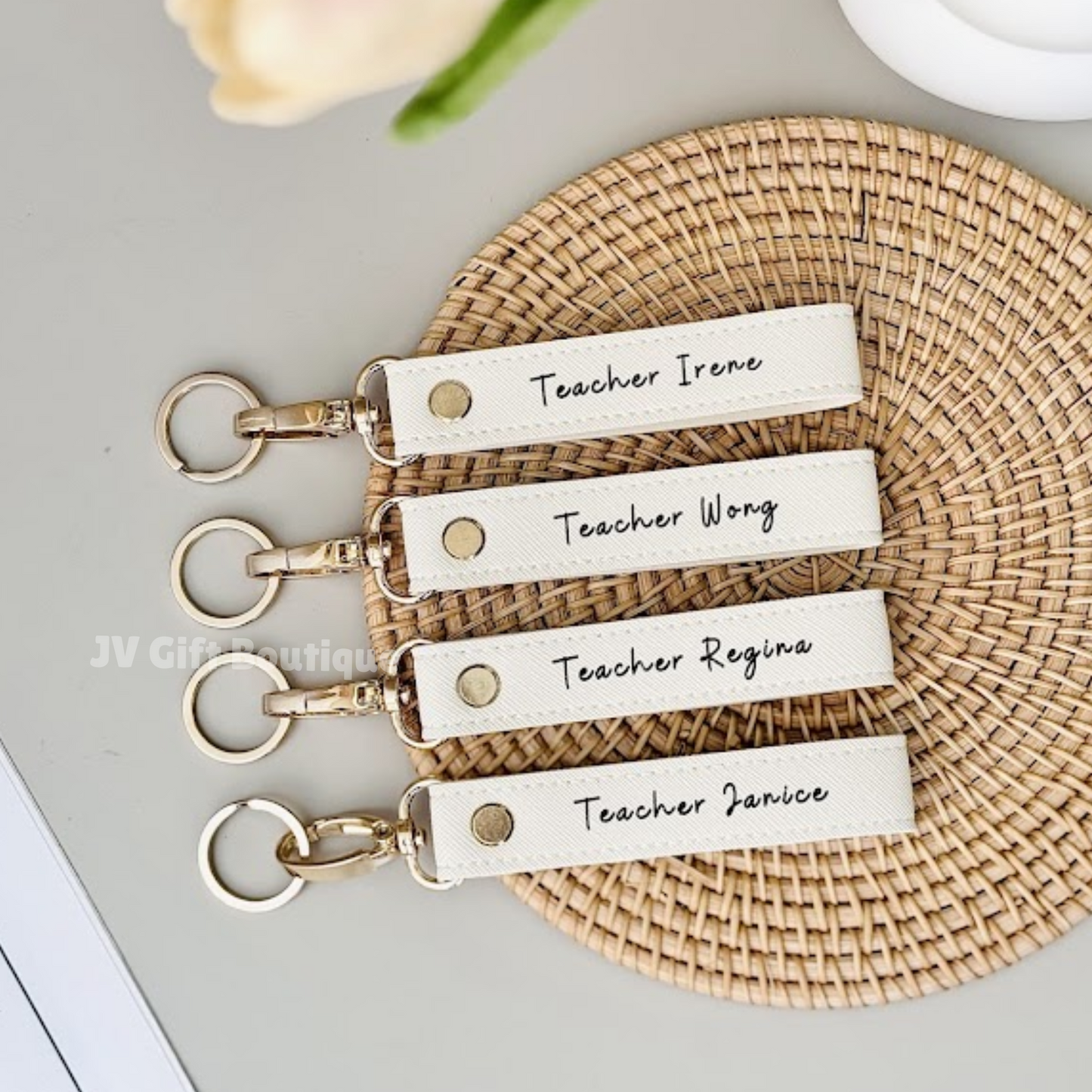 SleekLoop PU Leather Keychain