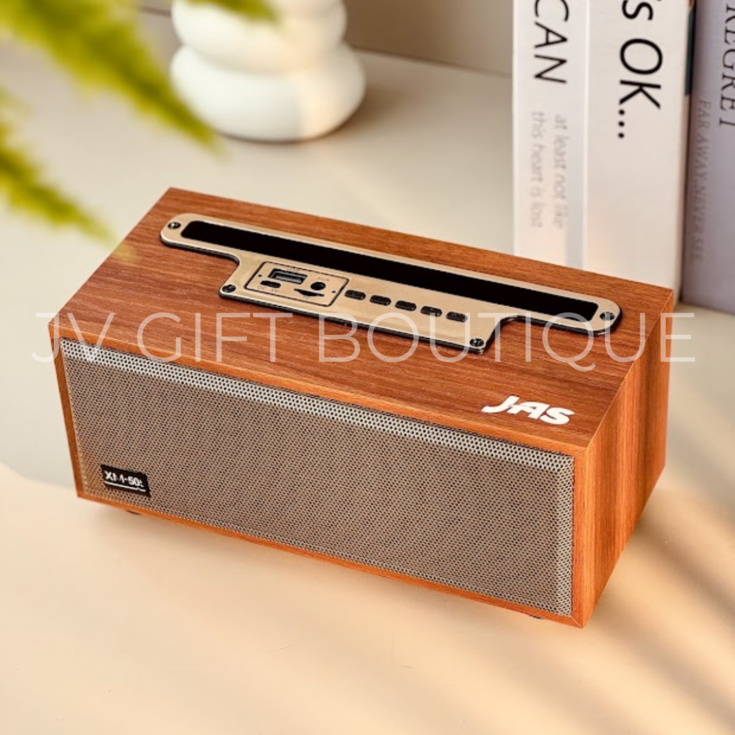 Wooden Speaker with Mobile Phone Holder