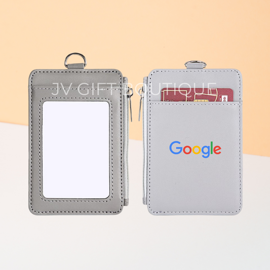 MetroStyle Leather Card Holder with Lanyard