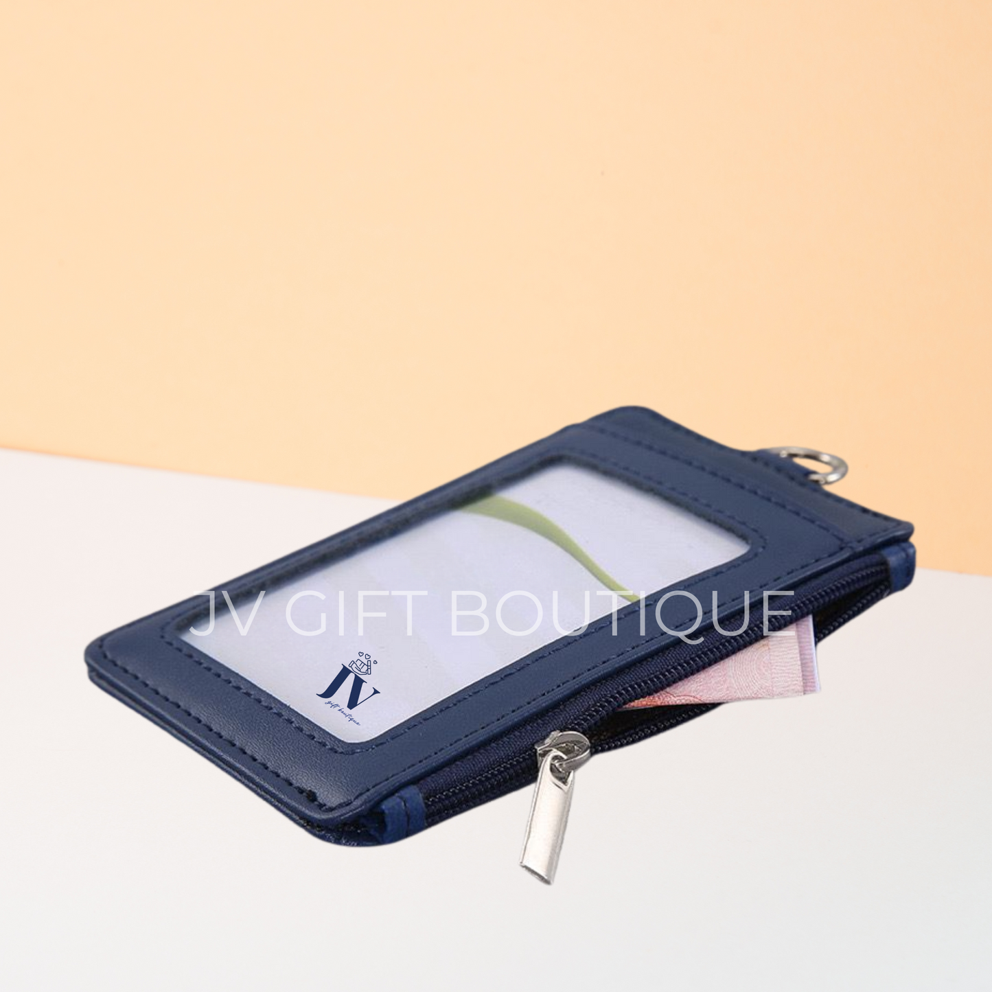 MetroStyle Leather Card Holder with Lanyard