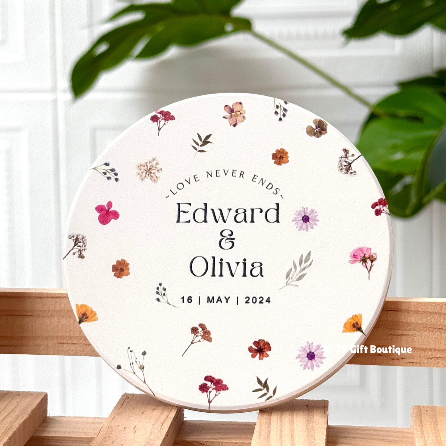 Blossom Grace Coaster (with flower design)