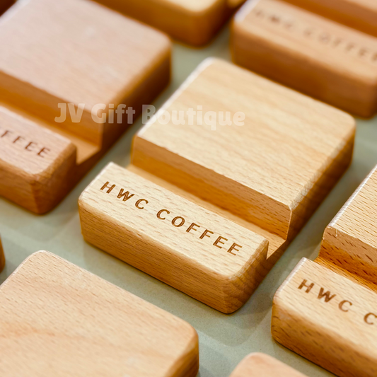 Personalized Wooden Phone Holder