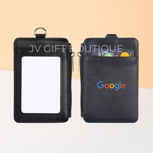 MetroStyle Leather Card Holder with Lanyard