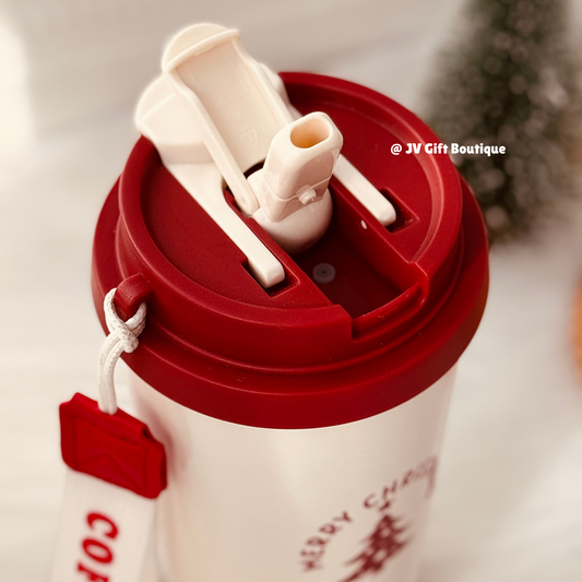 Thermos flask with Red lid